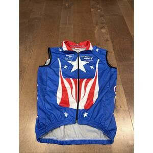 United States Postal Service USPS Trek Cycling Jersey Vest Defeet Dri-lex